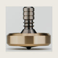 DjuiinoStar Premium Spinning Top, Brass Collar with Titanium Stem, 8-10 Minutes, High Precision EDC Desktop Toy DST-814R