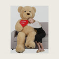 Tezituor 6ft Giant Teddy Bear Plush, Stuffed Animal with I Love You Heart