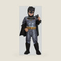 Toddlers Deluxe DC Comics Batman Costume, Black Superhero Suit, Cape & Mask for Superhero Parties & Halloween