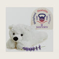 warmies Microwavable & Weighted Stuffed Animals, White Bear, Weighted Plush