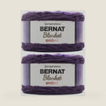 Bernat Blanket Ombre Yarn for Crocheting Soft, Eggplant, 2-Pack