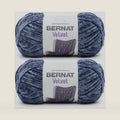 Bernat Velvet Soft Yarn for Crocheting, Indigo Velvet, 2-Pack