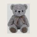 WEIGEDU Classic Fluffy Teddy Bear Plush Toys, Gray, 11.8 inch