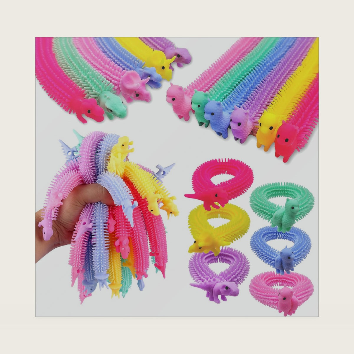 20 PCS Stretchy Fidget Toy,Colorful Stretchy Strings Fidget Toy for Children's Day Gift,Kids,Adults,Boys,Girls,Stress Relief,Calming and Relaxing Present