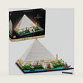 LEGO Architecture Great Pyramid of Giza Set 21058, Home Décor Model Building Kit, Creative DIY Activity, Famous Landmarks Collection