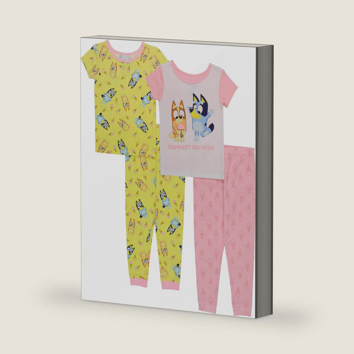 Girls 4-Piece Snug-fit Cotton Pajama Set, Matching Pajamas