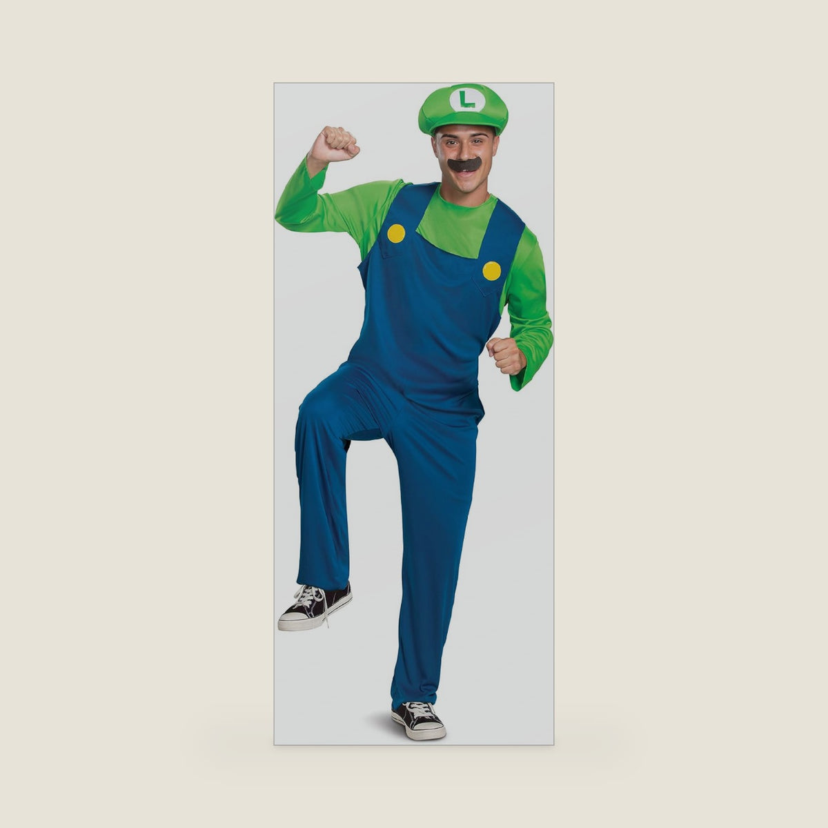Disguise Adult Luigi Costume, Official Nintendo Super Mario Bros Luigi Adult Costume With Hat and Mustache