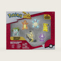 Pokémon Battle Figure 6 Pack-Features 2-Inch Pikachu, Squirtle, Charmander, Bulbasaur, Mimikyu & Toxel-Authentic Details
