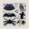 Syhood 3 Pcs Halloween Cat Dog Costume Set,Pet Bat Vampire Cloak,S,Cool