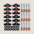 Legigo 36Pcs Pirate Party Accessories for Kids 12 Hats 12 Patches 12 Swords