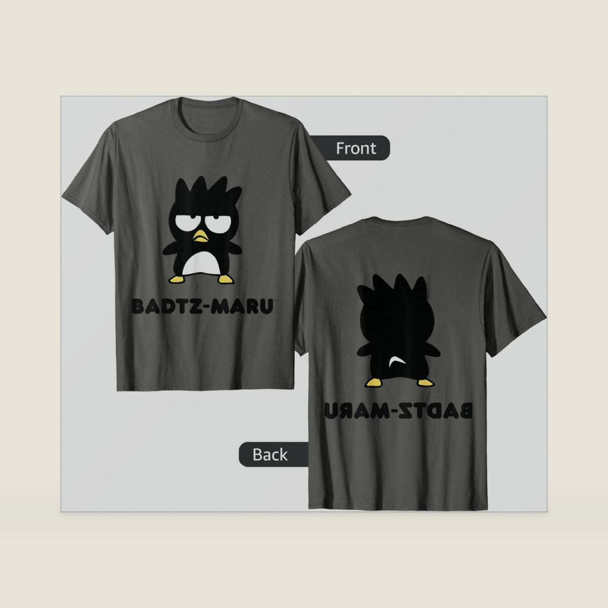 Badtz-Maru Character Front and Back T-Shirt