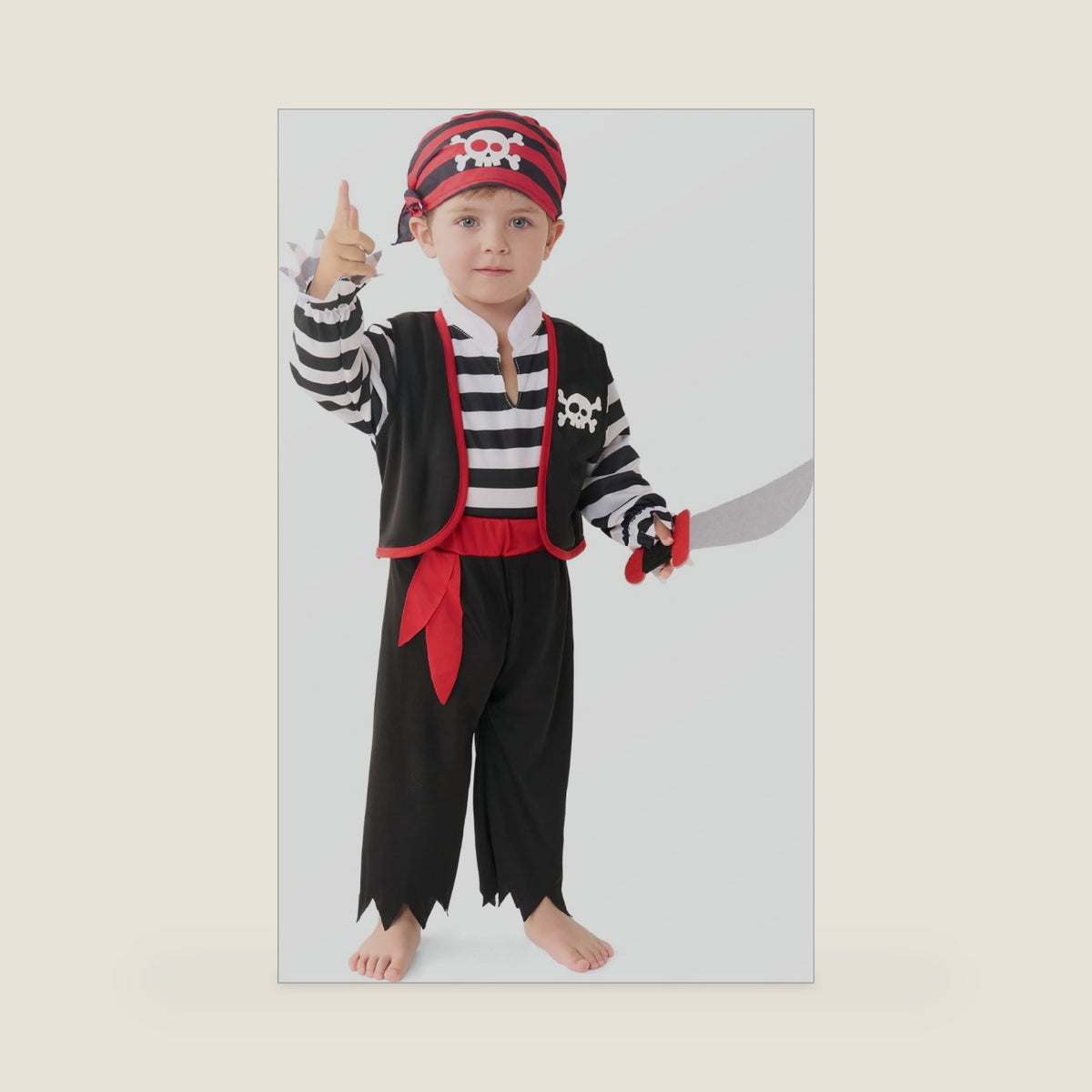 Spooktacular Creations Halloween Baby Pirate Costume, Infant Pirate Outfit Set for Toddler Pretend RolePlay Dress Up Party