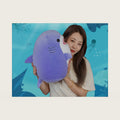 17 Inch Soft Purple Shark Plush Hugging Pillow - Cute Shark Stuffed Animal Plushie for Kids, Perfect for Birthdays, Valentine's, Christmas or Daily Use