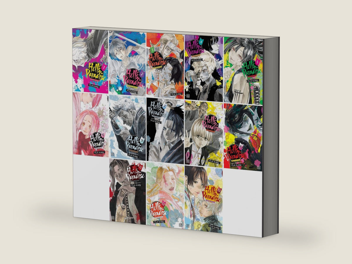 Hell's Paradise: Jigokuraku Complete Vol. 1-13 Collection 13 Book Bundle Set by Yuji Kaku Plus 5 Kokuyo Campus Notebooks of Spy x Family Limited Edition