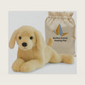 Plush Heating Pads - Microwavable Heating Pad for Cramps - Stuffed Animals for Cramp, Stress Calming -Golden Retriever Heating Pad- Comfort Gift for Kids, Pets, Girls (Snuggly Dog, Brown)