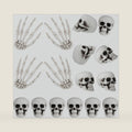 Ferraycle 16 Pcs Halloween Mini Skull Heads Skeleton Hands Decor Set