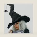 Halloween Witch Hat with Spider Witch Costume Accessories for Adult Women