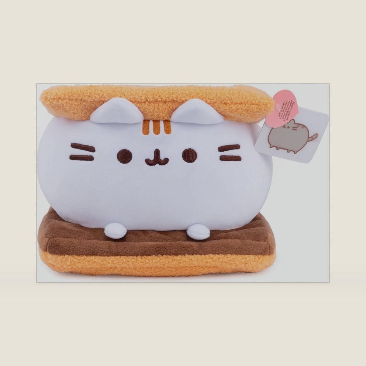 GUND Pusheen S'Mores Squisheen 12-Inch Squishy Plush Toy; Ages 8+