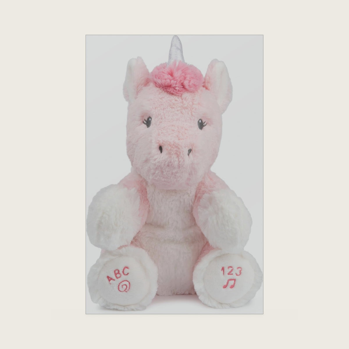Baby Alora Unicorn 11” Animated Plush, Sings ABCs Song and 123 Songs