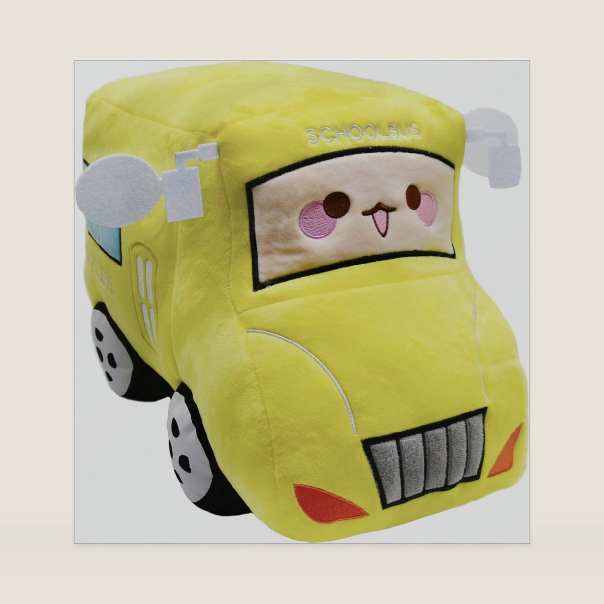 Soft Plush School Bus Stuffed Car Toy Super Cute Yellow Truck plushie Excellent Gifts for Kids or Birthday Party 11 Inches