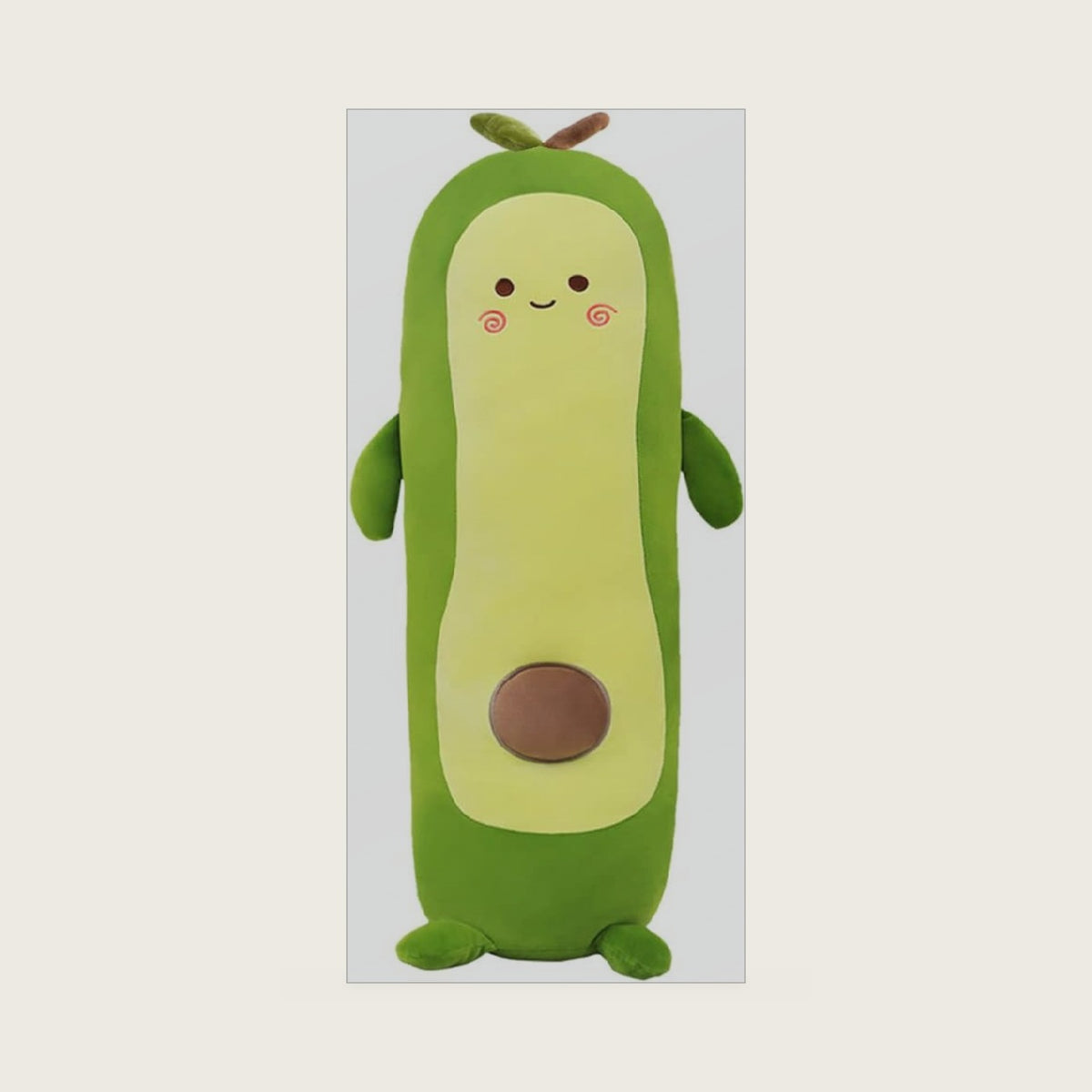 MMTTAO Long Avocado Stuffed Animal 22 Inch Avocado Plush Toy Cute Stuffies Food Fruit Plushies Pillow Cuddle Plushie Hugging Plush Pillow Gifts for Kids Boys Girls Home Bedroom Decor, 22Inches