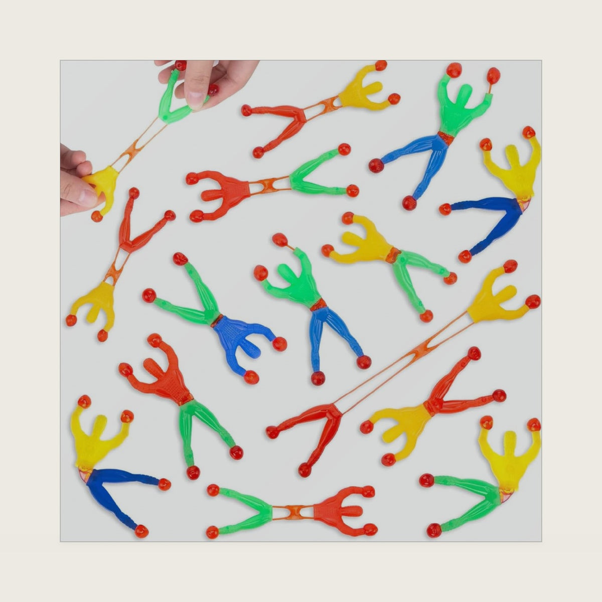 LovesTown 50PCS Sticky Hands Wall Climbers Toy Party Favors for Kids 4-8