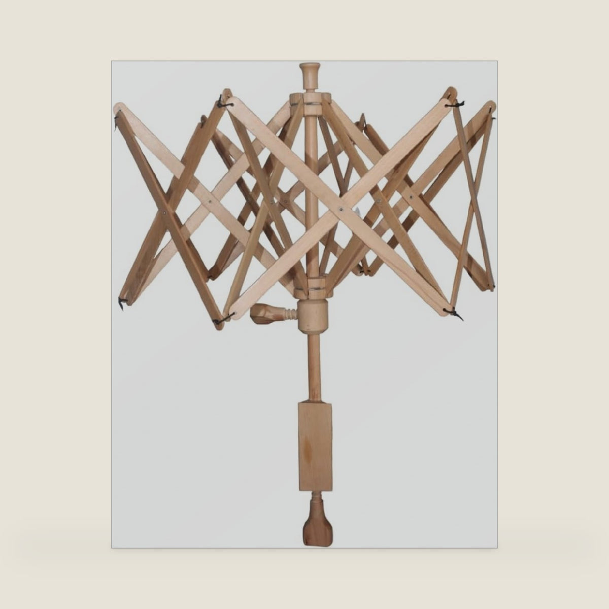 Wooden Yarn Swift Umbrella Onyx Winder Premium Wood | Hand Operated Yarn Swift & Wool Winder | Skein Holder