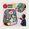 Christmas Party Games for Kids Adults, Bean Bag Toss Game Toys Double-Sided Foldable Cornhole Board with 8 Score Hole Christmas Theme Family Party Supplies Gifts for Carnival Yard Indoor Outdoor
