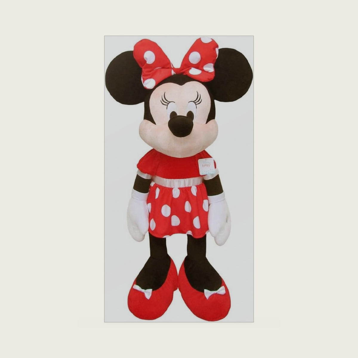 40" Jumbo Plush Minnie Mouse in Red Dress