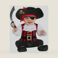 Fun Costumes Pirate Baby Infant Costume - Jumpsuit & Attached Belt - Halloween Pirate Theme Dress Up Outfit