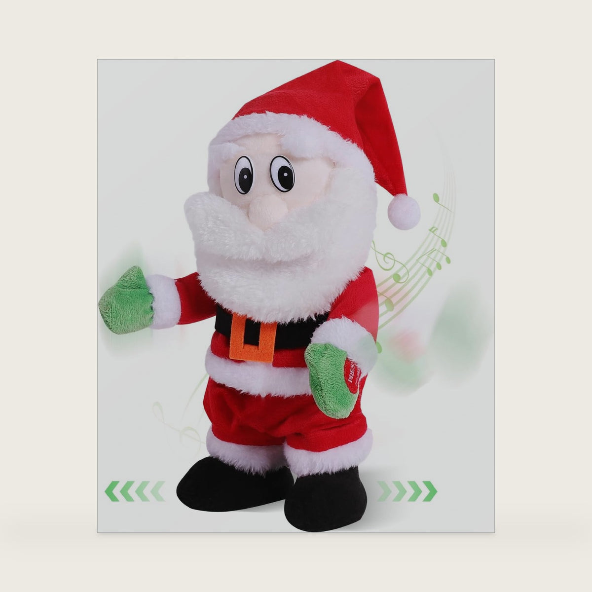 Gfilay Walking Santa Claus Animated Singing Plush Toy