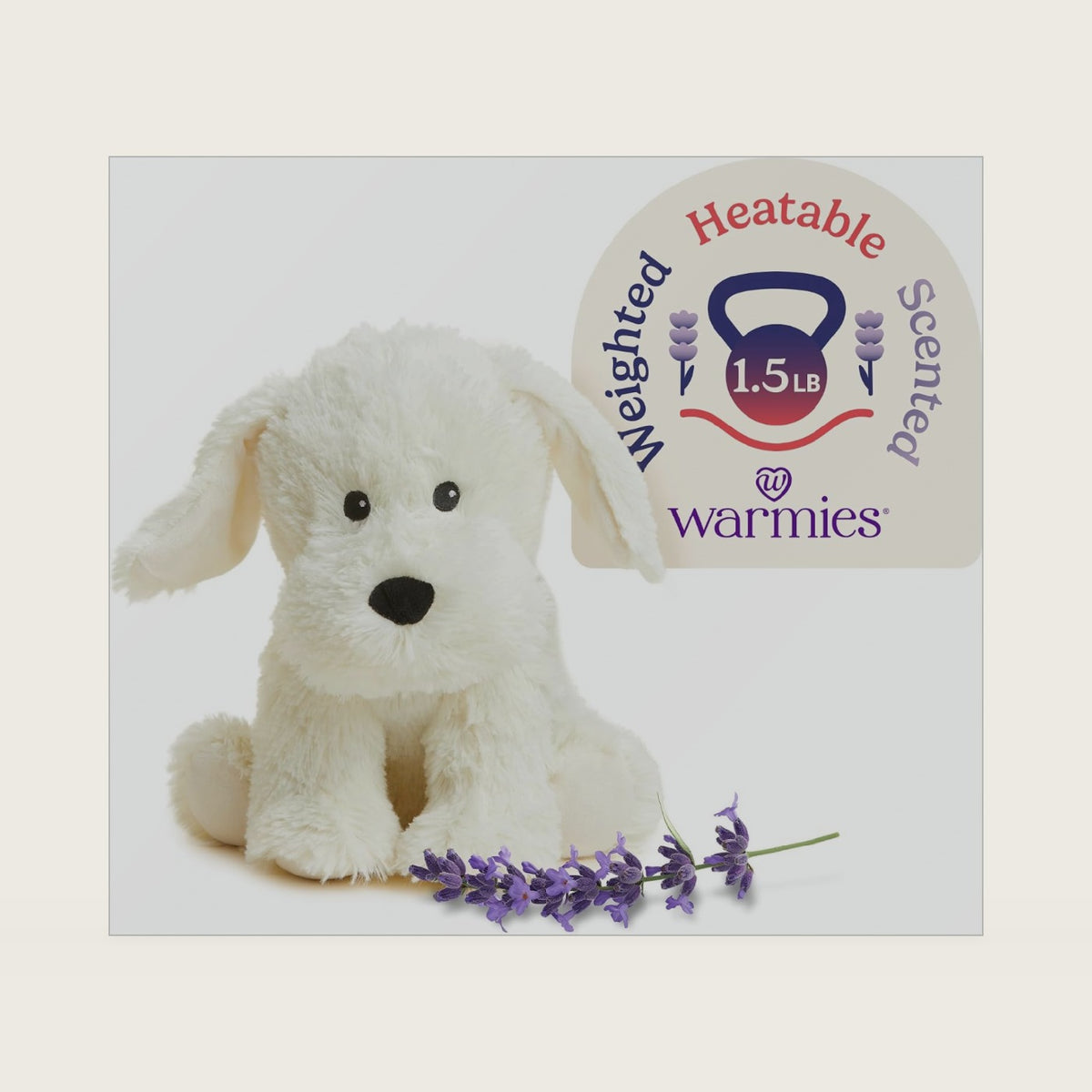 warmies Microwavable & Weighted Stuffed Animals, Yellow Lab, All Ages