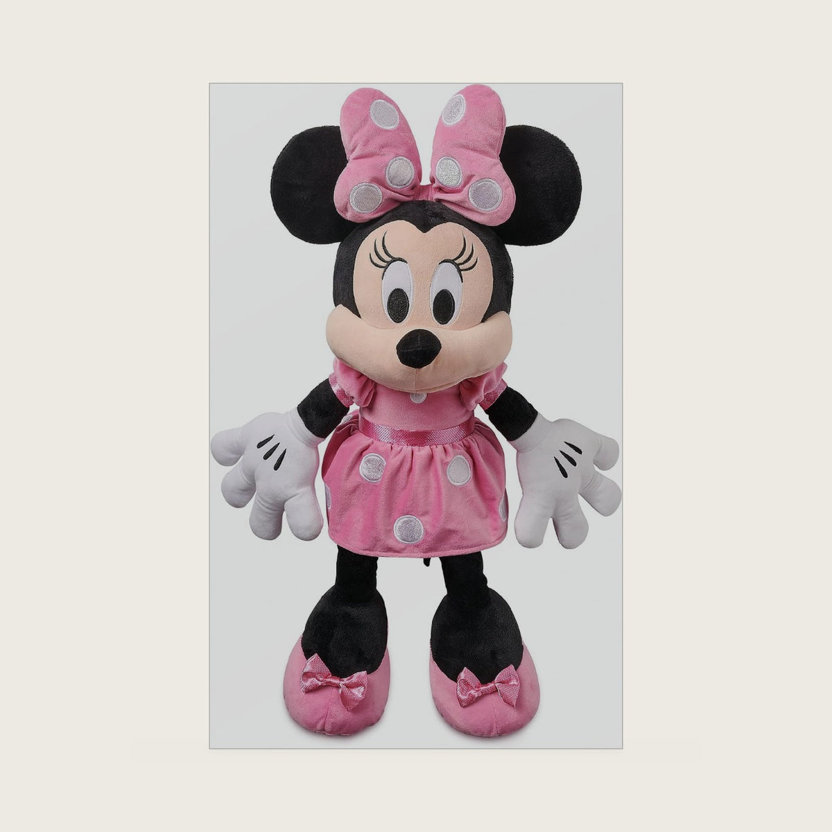 Store Official Minnie Mouse Plush - Pink Dress - Large 21¼ Inches - Stuffed Animals - Soft & Cuddly Toy - Plushies for Kids & Fans - Suitable for All Ages
