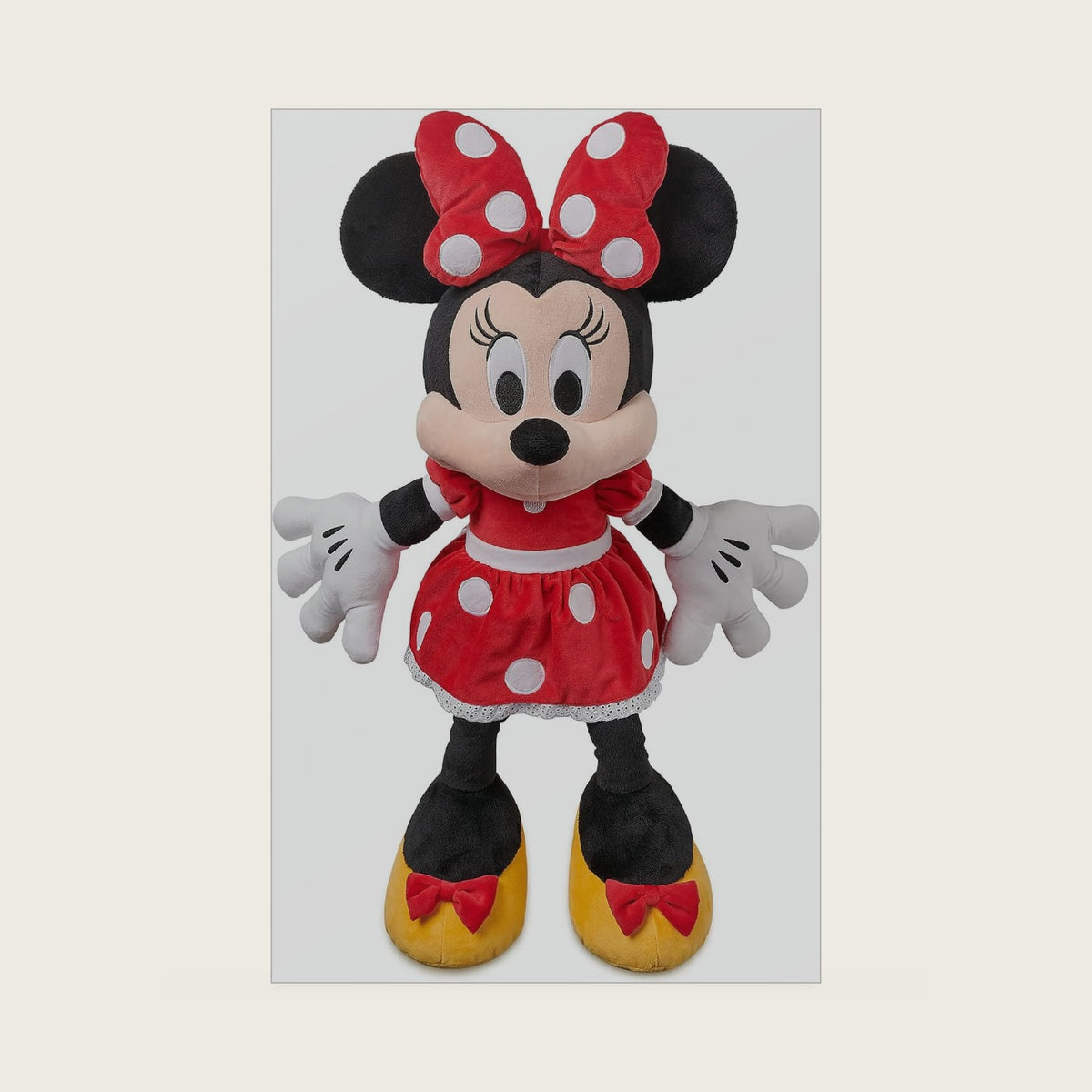 Store Official Minnie Mouse Plush - Red Dress - Large 21¼ Inches Stuffed Animals - Soft & Cuddly Toy - Plushies for Kids & Fans - Suitable for All Ages