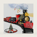 BainGesk Train Set, Christmas Train Set with Steam, Light and Sounds, Electric Train Toy for Boys & Girls, Christmas Train Set for Under The Tree, Gifts for 3 4 5 6 7 8 Year Old Kids