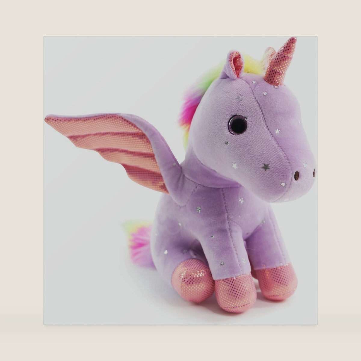 8 inch Unicorn Stuffed Animals, Cute Unicorn Gift Toys for Girls,Unicorns Birthday Gifts Soft Plush Toys Set for Baby, Toddler, Girls, Kids,Decor (Purple)
