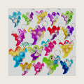 30 Packs Tie Dye Ghost Pop Keychain halloween Kids gifts