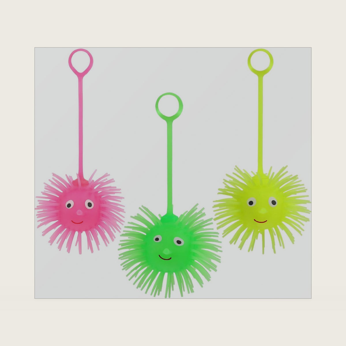 Gadpiparty 5 Pcs LED Puffer Ball Glowing Puffer Balls Sea Urchin Puffer Balls Spiky Sensory Toy Fidget Balls Light Up Puffer Mouse Responsive Ball for Kids Party Supplies