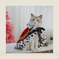 Lovelyshop Royal Velvet Pet Cloak with Fur Trim for Cats & Dogs, Red, S