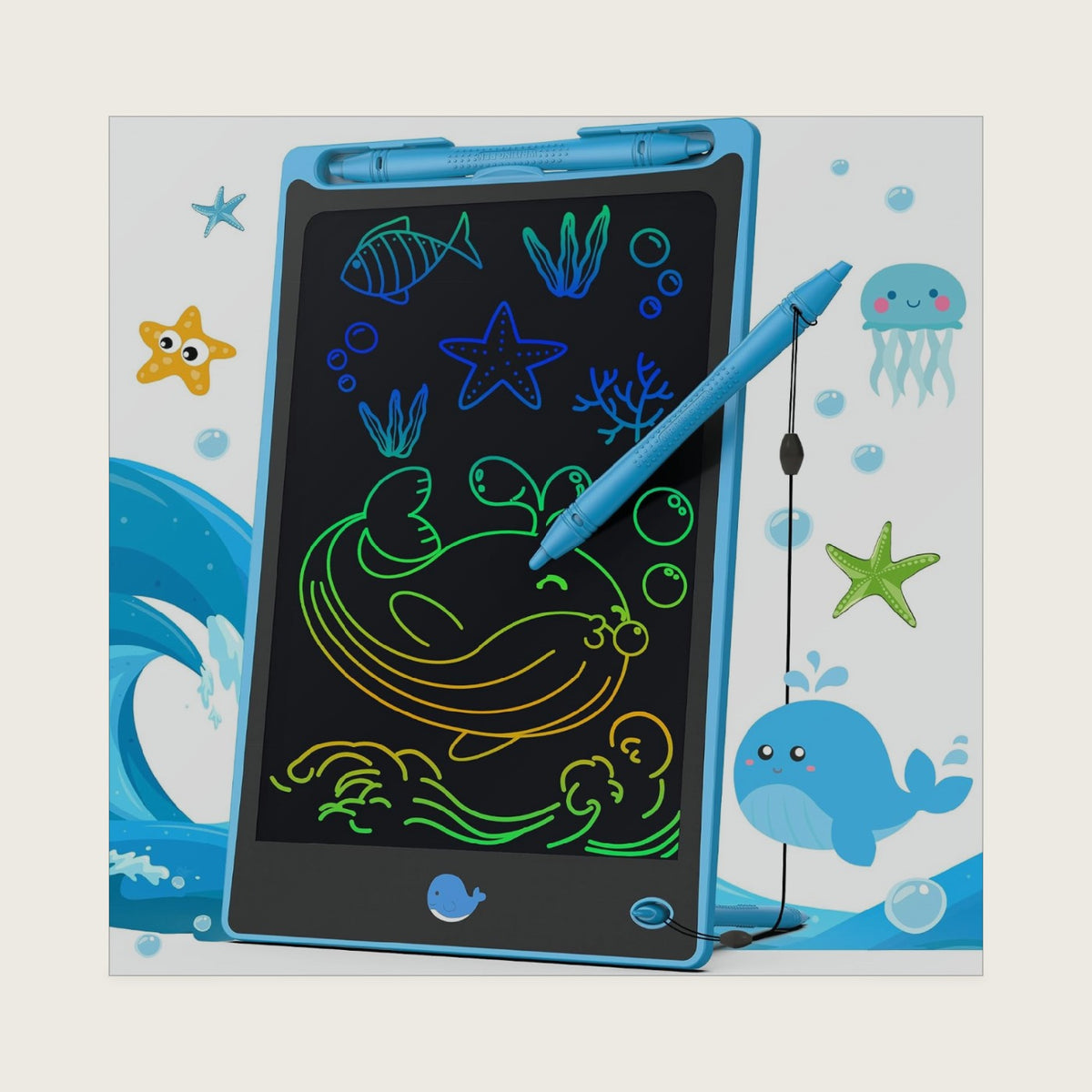 Hockvill LCD Writing Tablet for Children 8.8 Inch, Toys for Girls Boys Drawing Pad for 3 4 5 6 7 Year Old Kids Toys, Easter Basket Stuffer for Kids, Toddler Gift Doodle Board Travel Essentials
