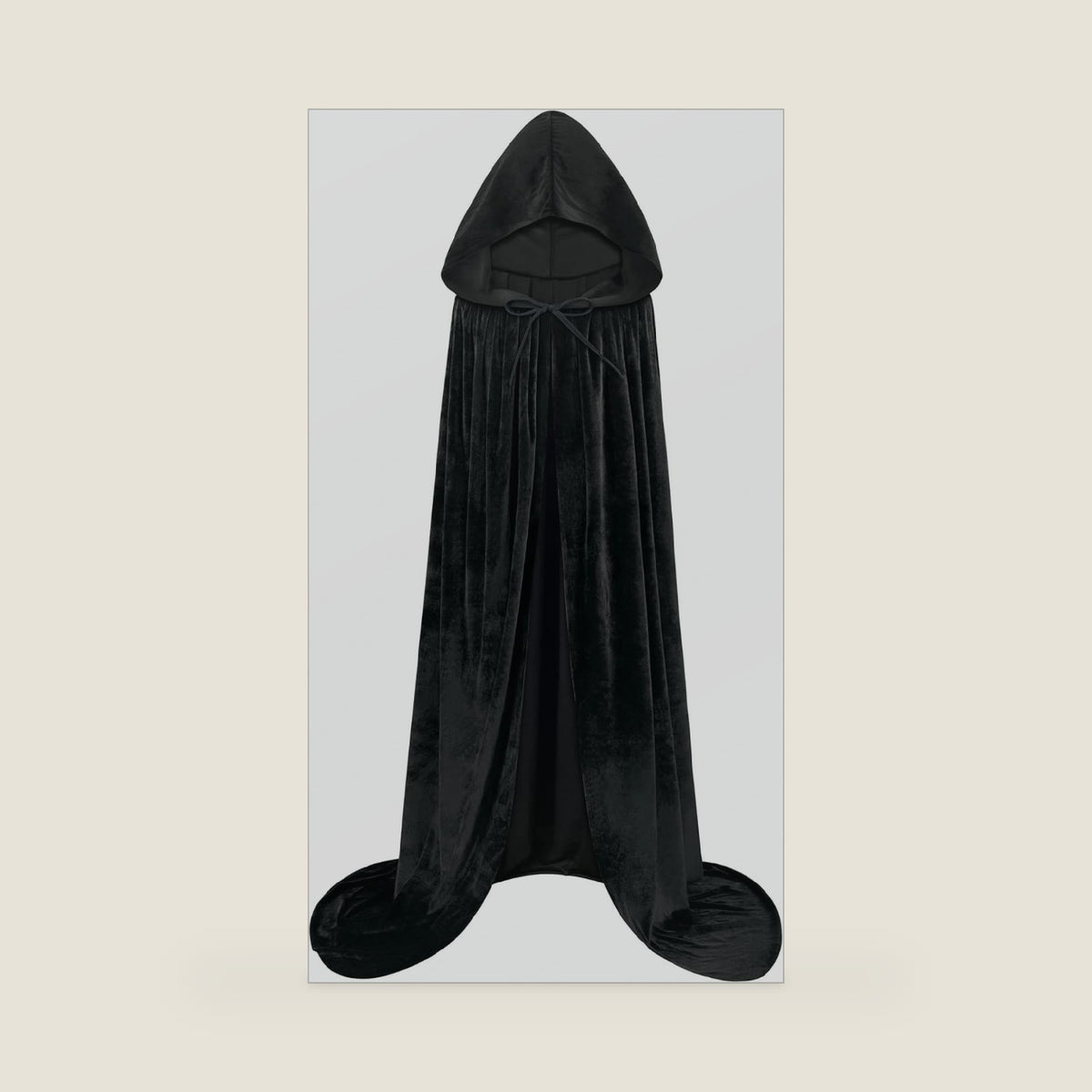 Sarfel Hooded Cloak Velvet Cape with Hood Halloween Capes Women Witch Costume Vampire Cloak Wizard Robe Men Cosplay Costume