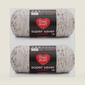 Red Heart Super Saver Jumbo Aran Fleck Yarn - 2 Pack of 10oz/283g - Acrylic - 4 Medium (Worsted) - 482 Yards - Knitting/Crochet