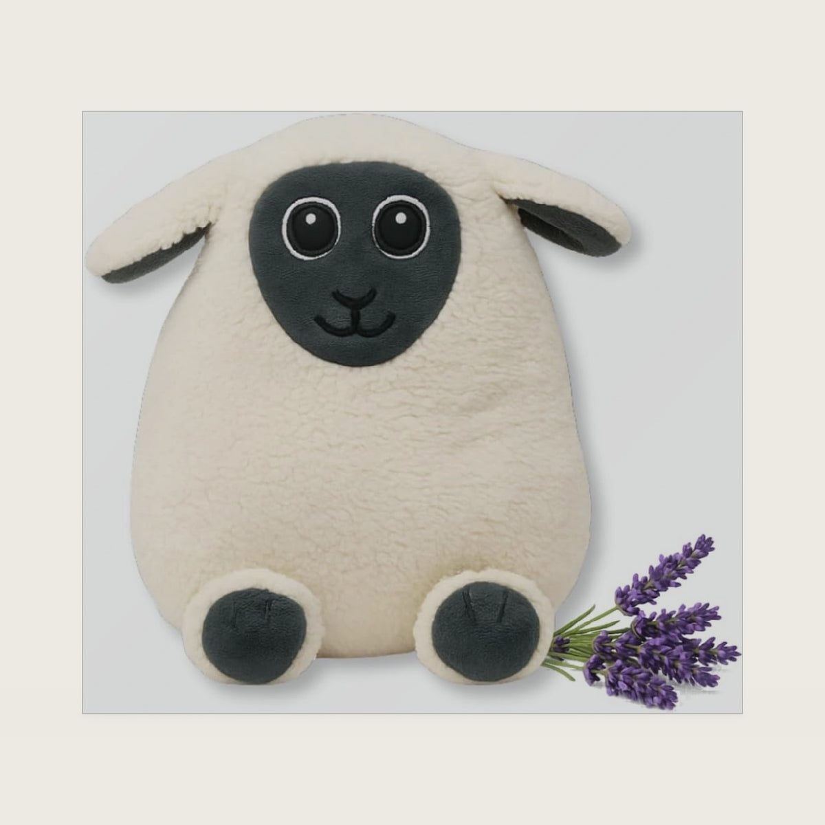 Solayman's Cozy Sheep Microwave Heating Pad – Weighted Lavender Heat Pack Stuffed Animal for Period Cramps, Back, Neck & Shoulder Pain, Gift for Women, Men, Mom, Dad
