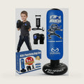 Marwan Sports Ninja Kids Punching Bag — Inflatable Sensory Toy & Birthday Gift for Boys & Girls Ages 4-12, 63" Freestanding 5-in-1 Kit, Indoor Apartment-Quiet Sensory-Friendly Active Play
