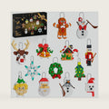 Nubee Christmas Ornaments Building Kit, Christmas Tree, Wreath, Santa, Snowman, Gingerbread, Reindeer, Nutcrackers, Snowflake 13-in-1. Stocking Stuffers Decor Toys Gifts for Boys Girls Kids.