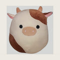 Squishmallow Official Kellytoy Collectible Plush Farm Squad Squishy Soft Animals (Ronnie Cow, 8 Inch)