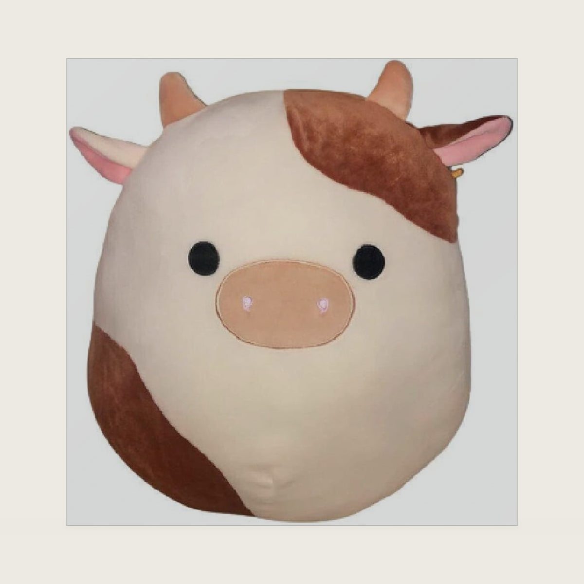 Squishmallow Official Kellytoy Collectible Plush Farm Squad Squishy Soft Animals (Ronnie Cow, 8 Inch)