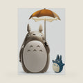 Lenporl Totoro Umbrella LED Night Light Kid's Character Lamp USB Charge (White Belly) Bonus Totoro Tumbler