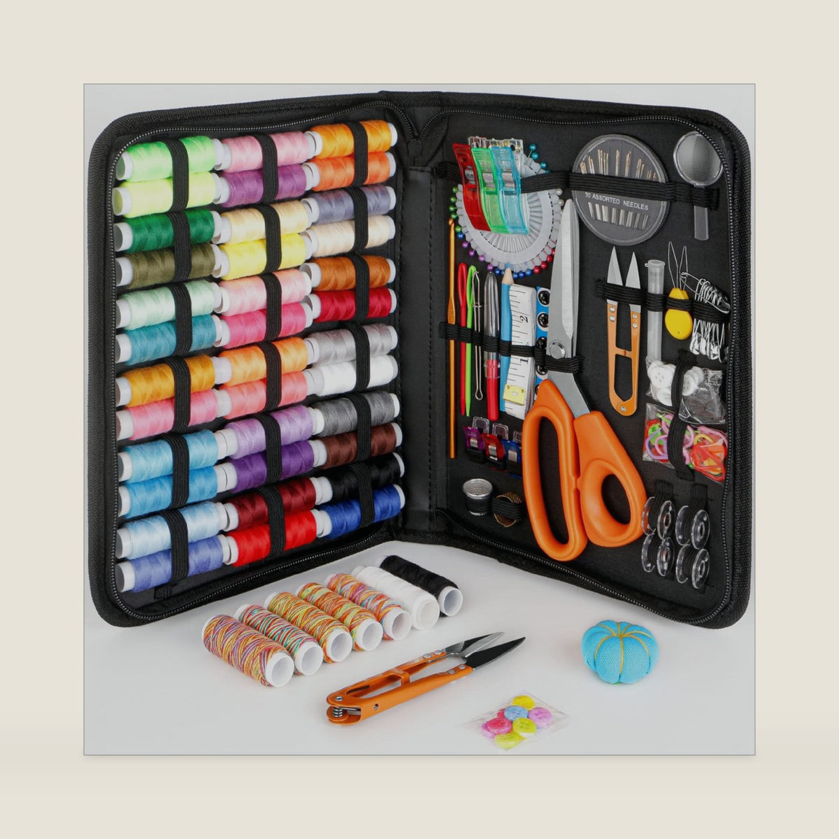 Maxfanay Sewing Kit for Adults Beginners, Portable Needle Thread Repair Kit
