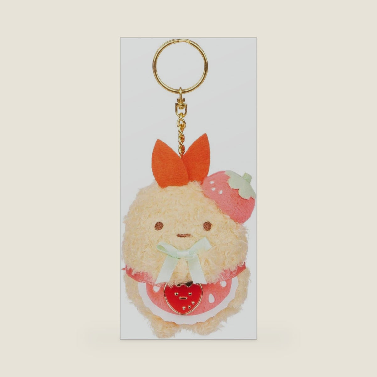 SUMIKKOGURASHI EBI San-X Original Strawberry Series Keychain